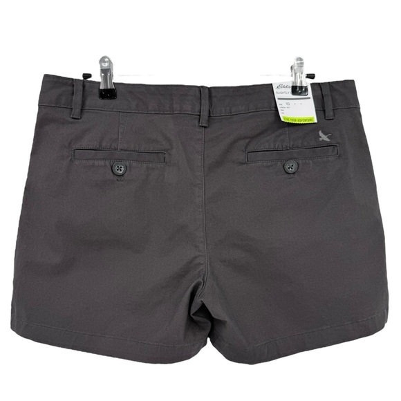 Eddie Bauer Women's Willit Stretch Legend Wash Shorts in Carbon 10 Petite - Picture 4 of 12